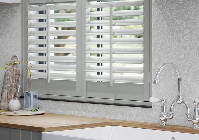 Kensington, Skyline Grey - Full Height Plantation Shutter - Image 5